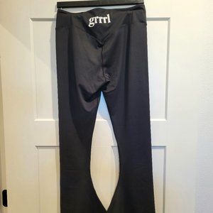 GRRRL Black Flared Leg Squat Proof Leggings